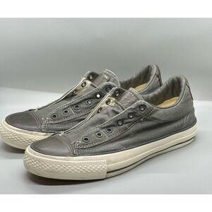 Converse Chuck Taylor X John Varvatos Laceles Slip-On Shoes Dark Gray Sz 6